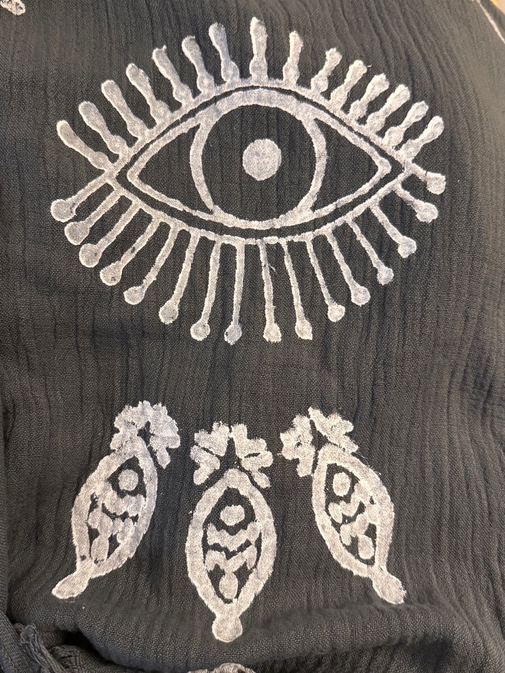 Evil Eye-Detail Kimono - Picture 5 of 5